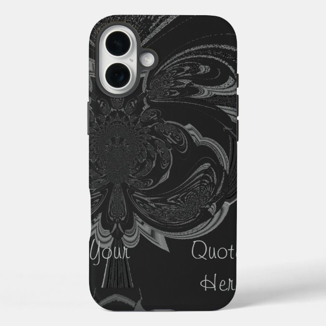 Coques Case-Mate iPhone Créez vos propres idées Jet Black Motif (Verso)