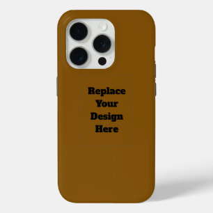 Coque iPhone 15 Pro Créez Votre Propre Brun