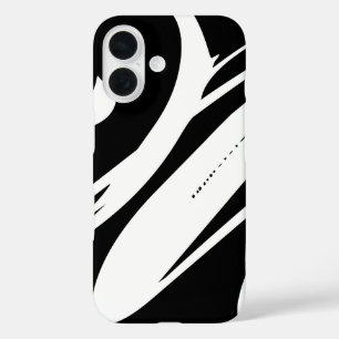 Coque Pour iPhone 16 Créez Votre Propre Chic Noir Et Blanc