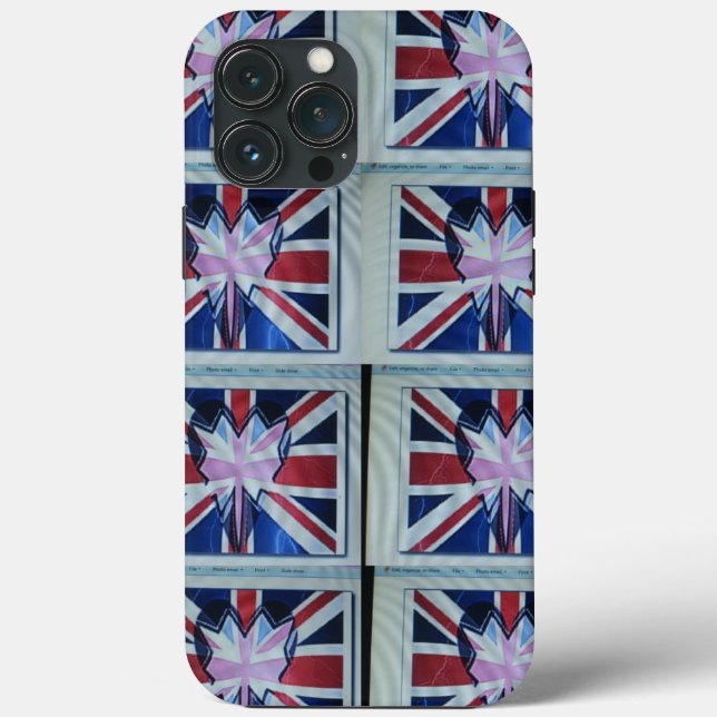Coques Case-Mate iPhone Créez votre propre drapeau national du Royaume-Uni (Verso)