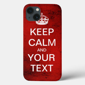 Case-Mate iPhone Case Créez votre propre : "Gardez le calme et continuez