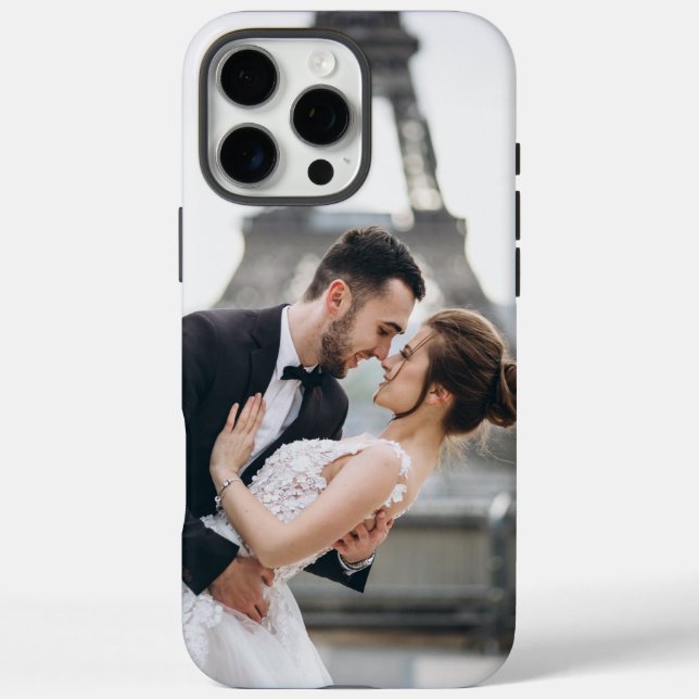 Coques Case-Mate iPhone Créez votre propre Mariage photo Amour romantique (Verso)