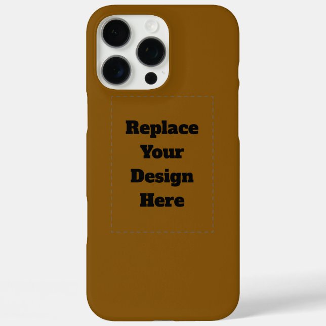 Coques Case-Mate iPhone Créez votre propre marron (Verso)