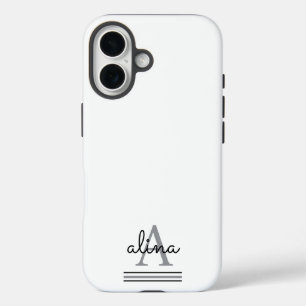 Coque Pour iPhone 16 Créez Votre Propre Monogramme Personnalisé