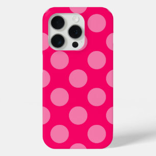 Coque iPhone 15 Pro Créez votre propre motif à pois monochromatique
