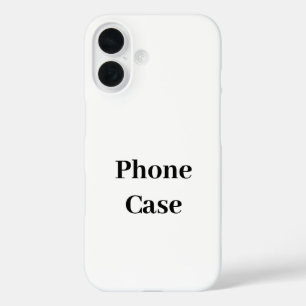 Coque Pour iPhone 16 Créez Votre Propre Promotion de Marque Simple