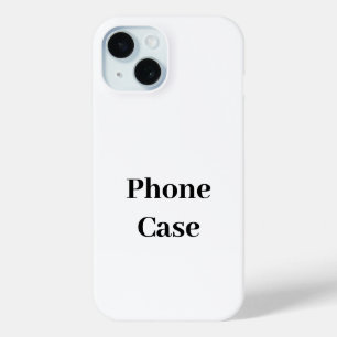 Coque Pour iPhone 15 Créez Votre Propre Promotion de Marque Simple