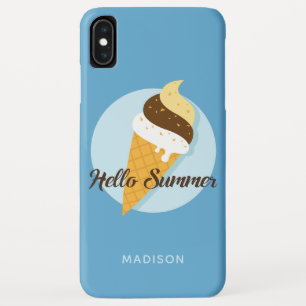 Case-Mate iPhone Case Crème glacée Bonjour personnalisation nom et coule