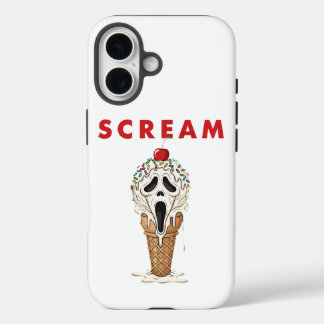 Coque Pour iPhone 16 Crème glacée crème crier Ghostface Apple iPhone 16