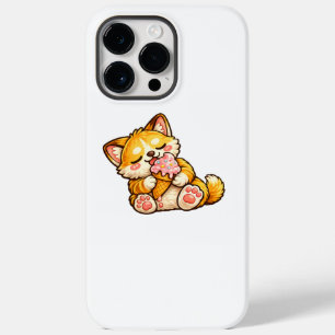 Coque Pour Pour iPhone 14 Pro Max Crème Glacée de Chat Mignon