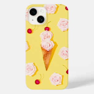 Coque Pour iPhone 14 Crème glacée florale d'été moderne Été