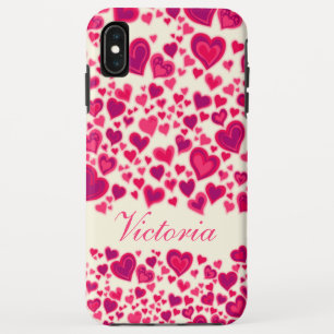 Case-Mate iPhone Case Crème motif rose-chaud nommée