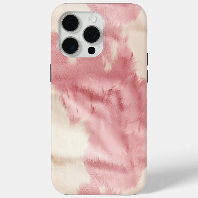 Coques Case-Mate iPhone Crème rose Animal blanc (Verso)