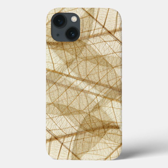 Coques Case-Mate iPhone Crème rustique Earthy Feuille beige (Verso)