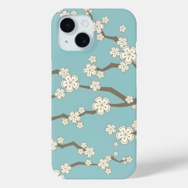 Coques Case-Mate iPhone Crème Zen Sakura Fleurs de fleurs de cerisier sur  (Verso)