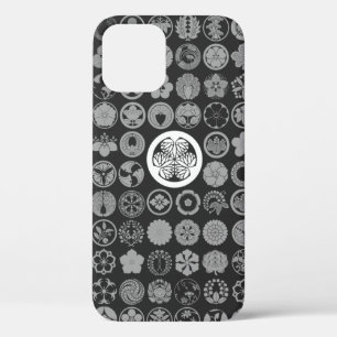 Case-Mate iPhone Case [Crêtes de famille] Fleurs et Plante Noir