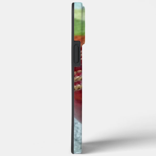 Coques Case-Mate iPhone Cricket : Red Hard Ball Art Print (Verso / Droite)