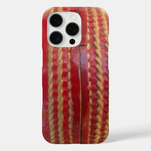 Coques Case-Mate iPhone Crimson Stitch Focus : Gros plan du coeur du crick (Verso)