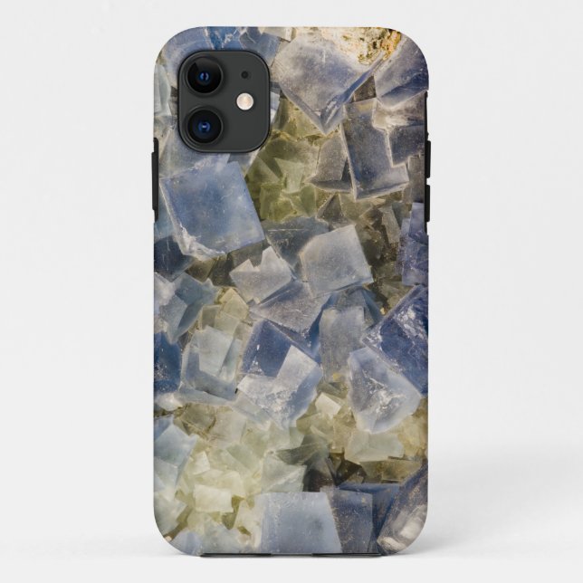 Coques Case-Mate iPhone Cristaux bleus de fluorine dans Matrix (Dos)