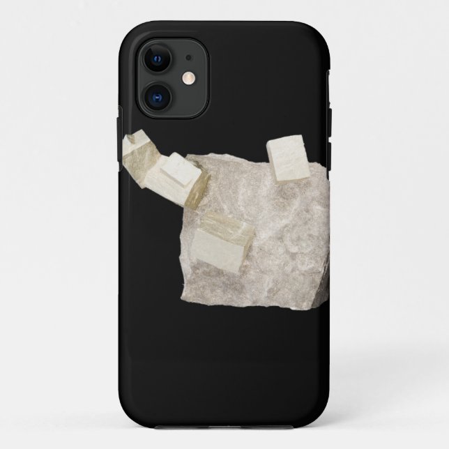 Coques Case-Mate iPhone Cristaux de pyrite en schiste (Dos)