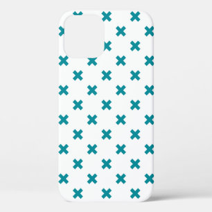 Case-Mate iPhone Case Crochets turquoises sur blanc