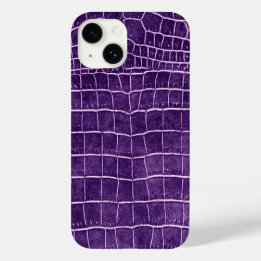 Coque Pour iPhone 14 Crocodile pourpre