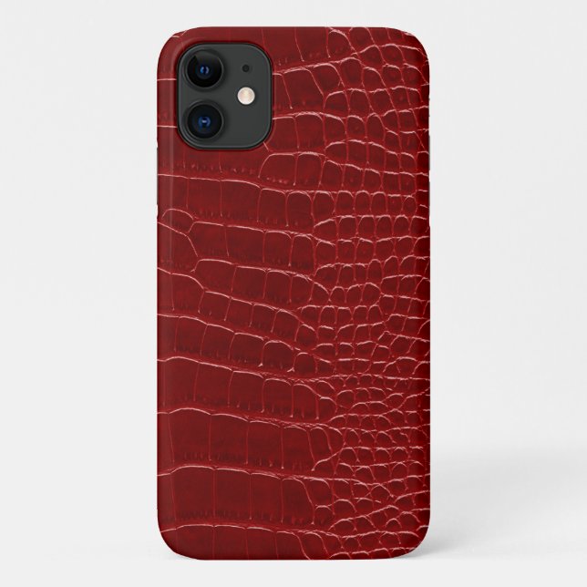 Coques Case-Mate iPhone Crocodile Rouge Moderne (Dos)