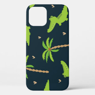 Case-Mate iPhone Case Crocodiles de dessin : Alligator Palms Motif.