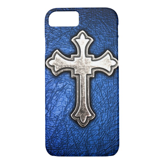Coques Case-Mate iPhone Croix bleue (Dos)
