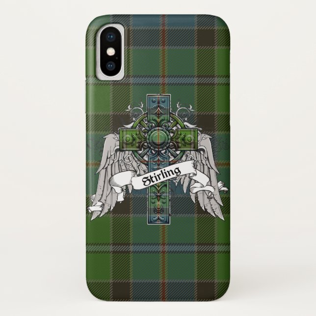 Coques Case-Mate iPhone Croix de tartan de Stirling (Dos)