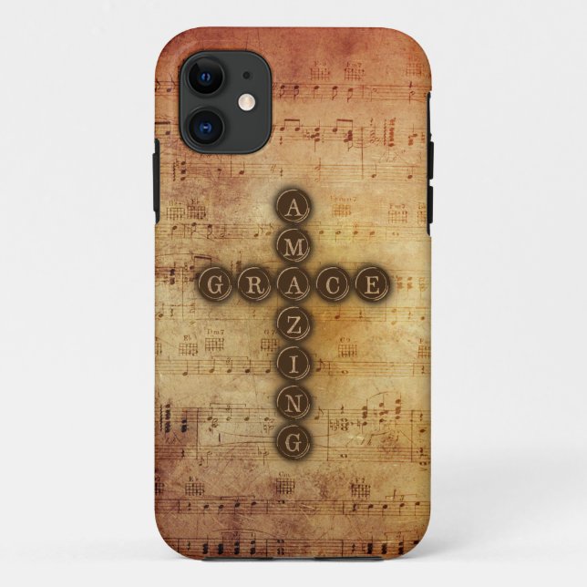 Coques Case-Mate iPhone Croix extraordinaire de grâce sur le musical (Dos)