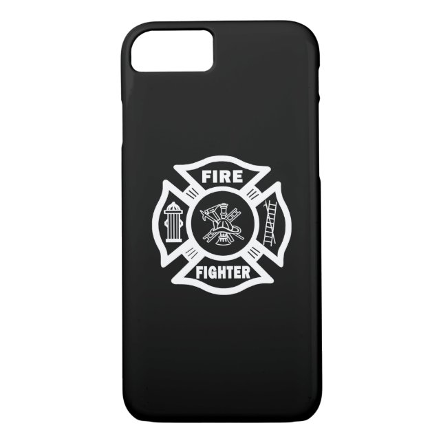 Coques Case-Mate iPhone Croix maltaise de symbole de sapeur-pompier (Dos)
