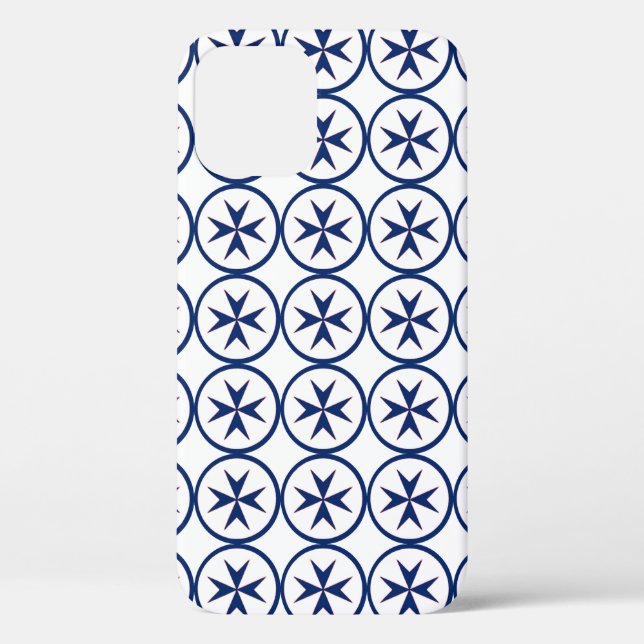 Coques Case-Mate iPhone Croix octogonale BLUE CORSAIR STYLE (Verso)