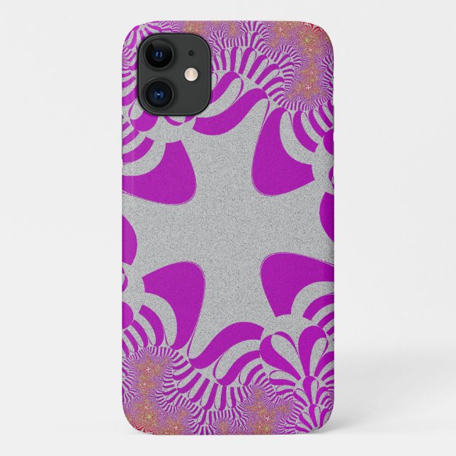 Coques Case-Mate iPhone Croix rose et argent (Dos)