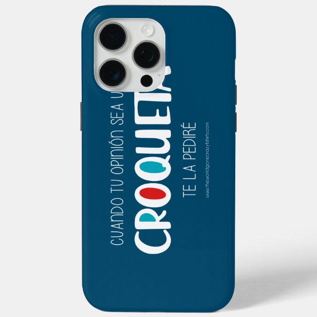 Coques Case-Mate iPhone Croqueta (Verso)