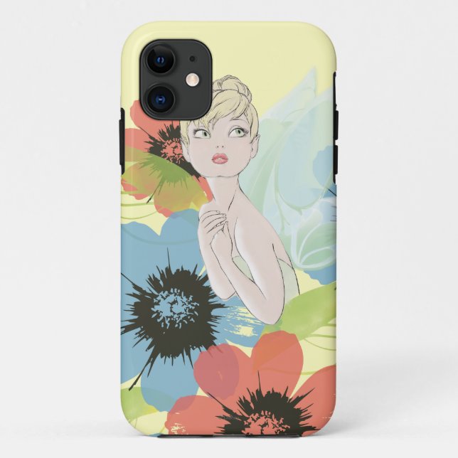 Coques Case-Mate iPhone Croquis Bell Tinker Avec Fleurs Cosmos (Dos)