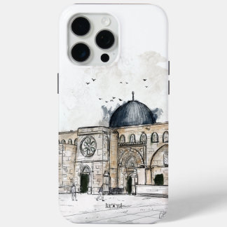 Coque iPhone 15 Pro Max Croquis de Masjid Al Aqsa - Palestine libre