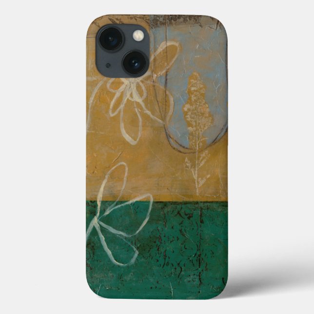 Coques Case-Mate iPhone Croquis floral avec le fleur sauvage et les (Verso)