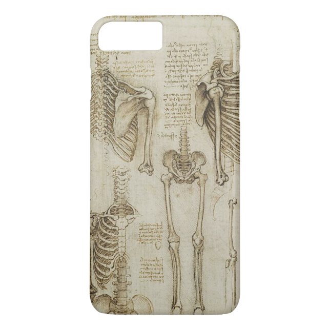 Coques Case-Mate iPhone Croquis squelettiques humains de l'anatomie de da (Dos)