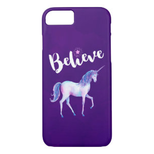 Etui iPhone Case-Mate Croyez avec Unicorn dans les aquarelles pastel