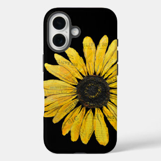 Coque Pour iPhone 16 Croyez la peinture sur les grandes tournesols