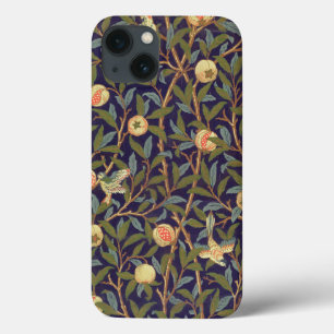 Etui iPhone 13 Cru floral d'oiseau et de grenade de William