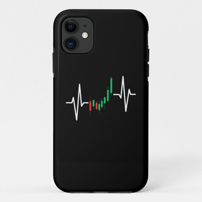 Coques Case-Mate iPhone Crypto chandelik Heartbeat EKG : Échange et invest (Dos)