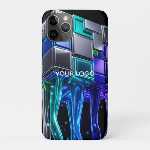 Case-Mate iPhone Case Cube de puzzle chromé futuriste 