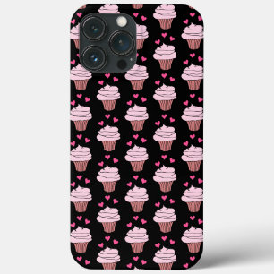 Case-Mate iPhone Case Cubes Cupcakes Rose Et Noir