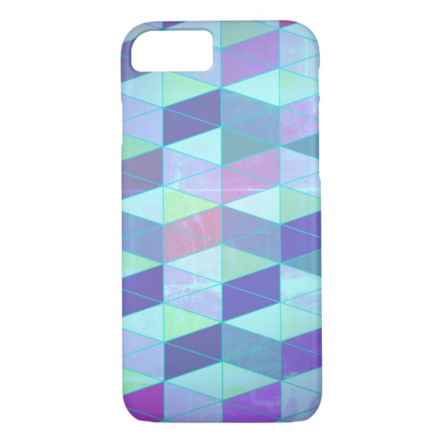 Coques Case-Mate iPhone Cubes en triangles Motif géométrique (Dos)