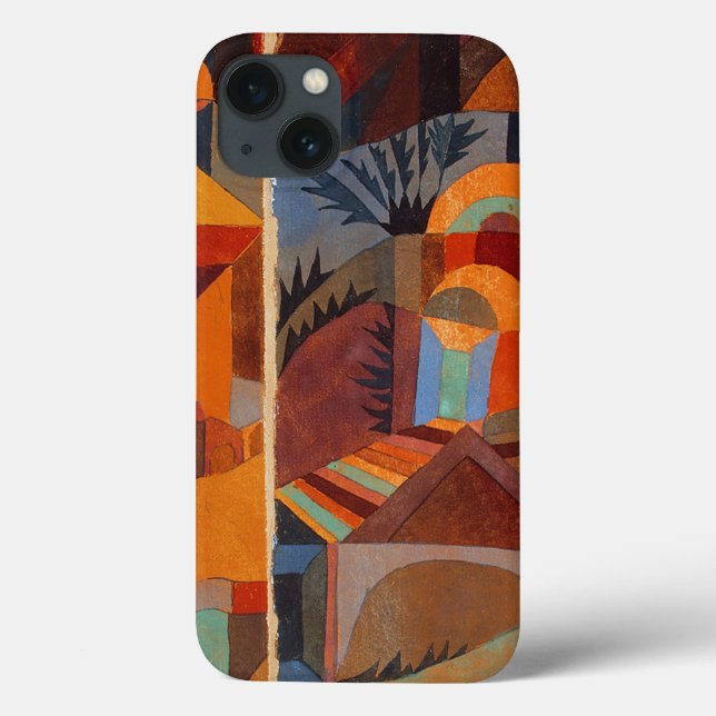 Coques Case-Mate iPhone Cubisme Abstrait coloré Klee Temple Gardens (Verso)