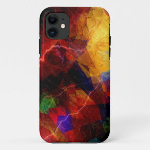 Coque iPhone 11 Cubisme art Abstrait   Motif géométrique moderne 2