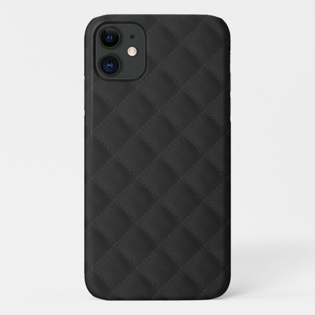 Coques Case-Mate iPhone Cuir à couture noire (Dos)