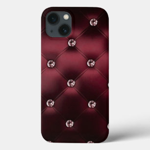 Case-Mate iPhone Case cuir bordeaux Simple minimaliste moderne